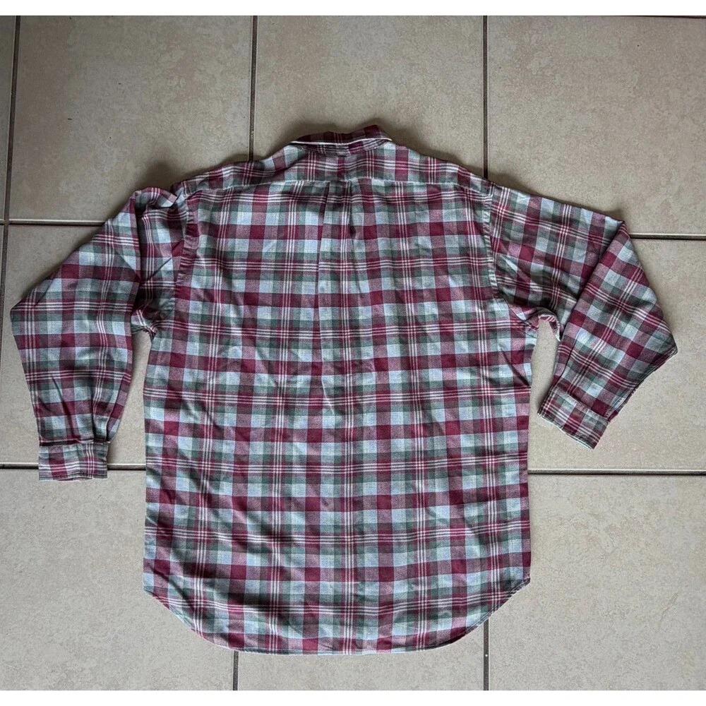 Ralph Lauren Golf Tilden Mens XL Plaid Button Down Shirt Long Sleeve Pony Logo